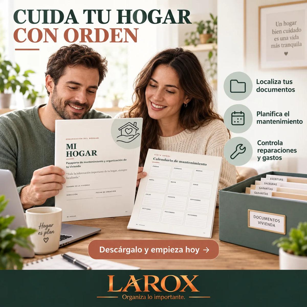 Cuida tu hogar con orden y mantén su información importante localizada