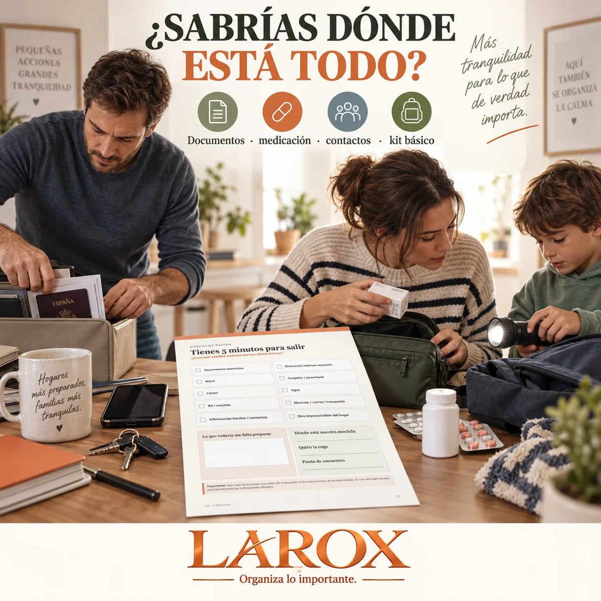 Prepararse para una emergencia empieza haciendo un plan familiar