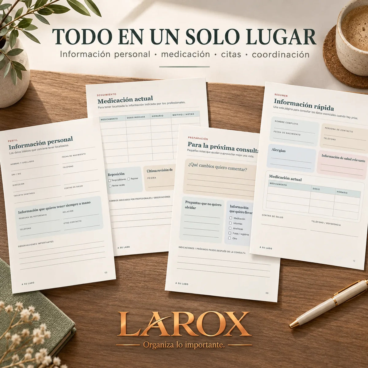 A SU LADO organiza datos, salud, medicación, citas y coordinación familiar