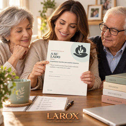 A SU LADO, organizador familiar para padres mayores de LAROX