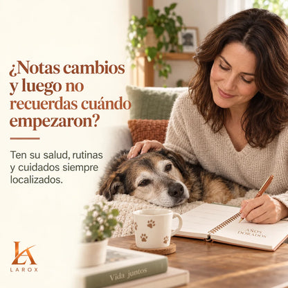 Registro de cambios observados en un perro senior con AÑOS DORADOS