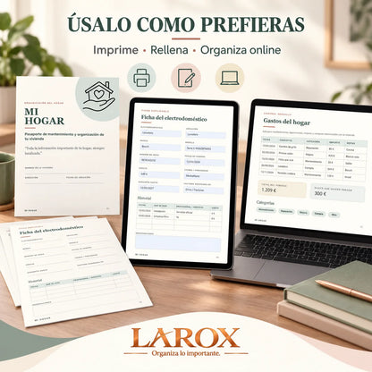 MI HOGAR puede usarse impreso, en PDF o en Google Sheets