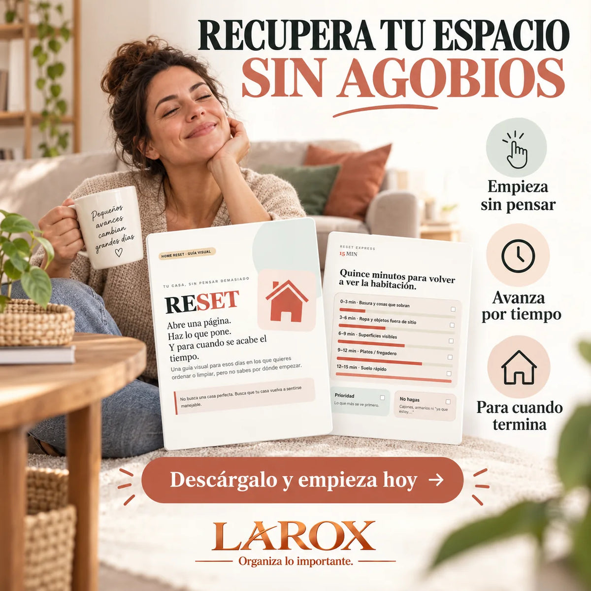 Ordena tu casa con RESET priorizando lo visible y sin buscar la perfección