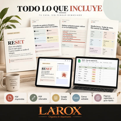 RESET de 5, 15 y 30 minutos y rutinas por habitación